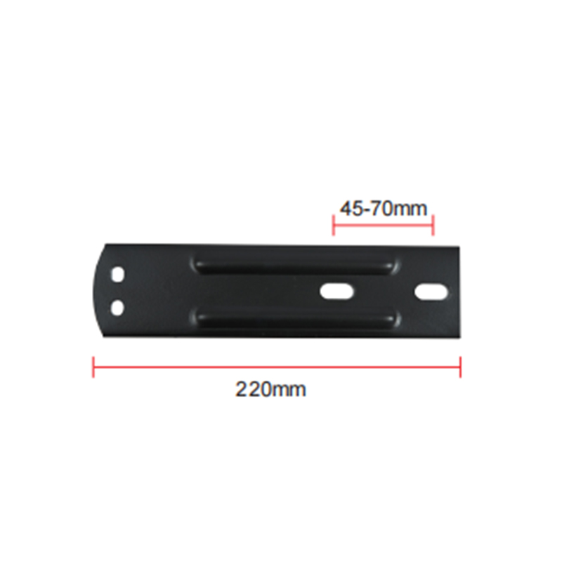 504.8G Basis pelat baja tertanam untuk pemasangan pegangan, desain dua lubang A-05