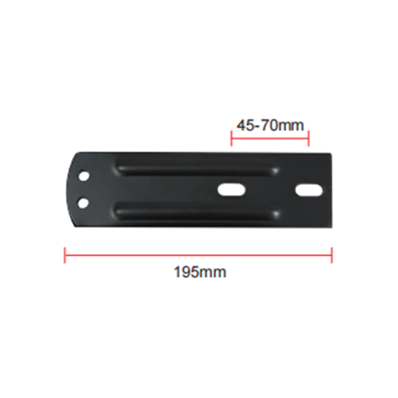 452.4g Kolom Dukungan Handrail Design Lubang Double Dengan Dasar Pelat Baja Tertanam A-06