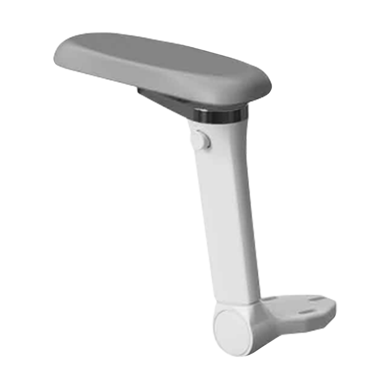 711-5d abu-abu chrome aluminium gaming chair kursi kantor 5d armrest