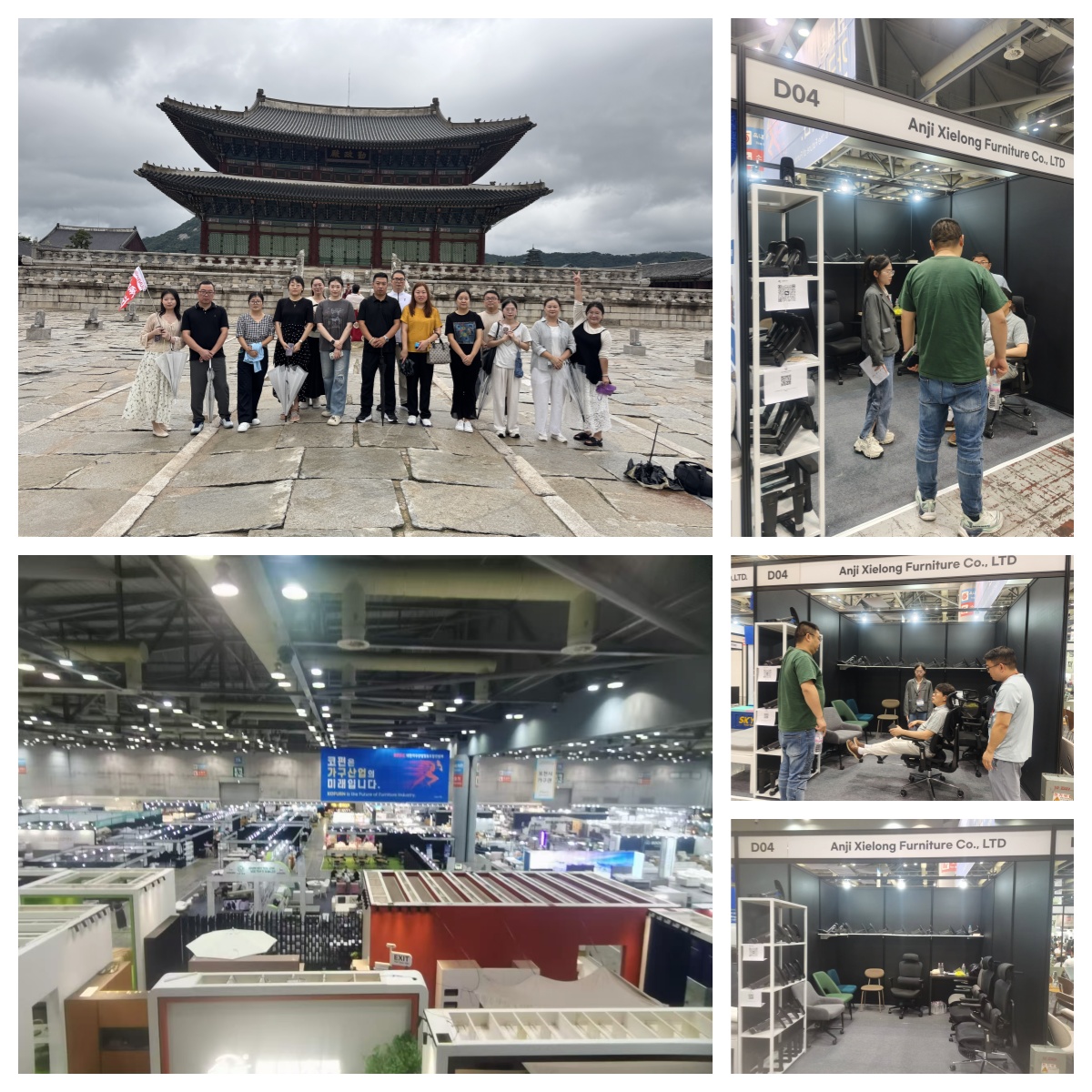 Anji Xielong Furniture membuat penampilan yang indah di Pameran Furnitur Internasional Korea ke -33